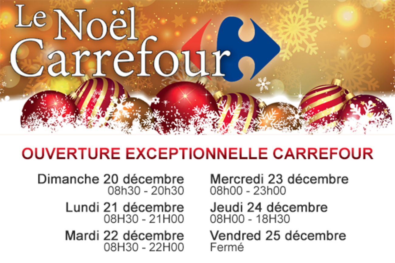 Ouverture exceptionnelle Carrefour Genipa